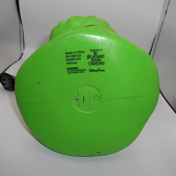 DISNEY PARKS OOGIE BOOGIE NIGHTMARE BEFORE CHRISTMAS POPCORN BUCKET LIGHTS UP! - Picture 11 of 14